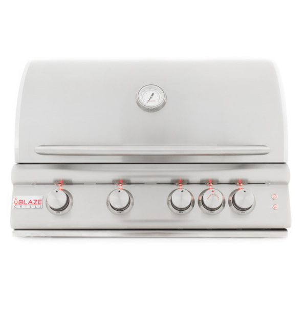 BLAZE 32 INCH 4-BURNER LTE GAS GRILL WITH REAR BURNER AND BUILT-IN LIGHTING SYSTEM