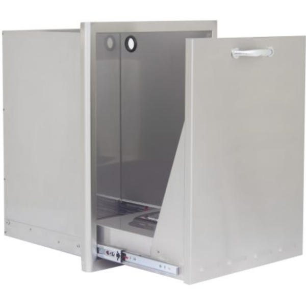 20-Inch Stainless Steel Roll-Out Trash / Propane Tank Drawer - Imagen 3