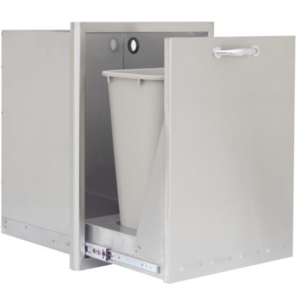 20-Inch Stainless Steel Roll-Out Trash / Propane Tank Drawer - Imagen 4